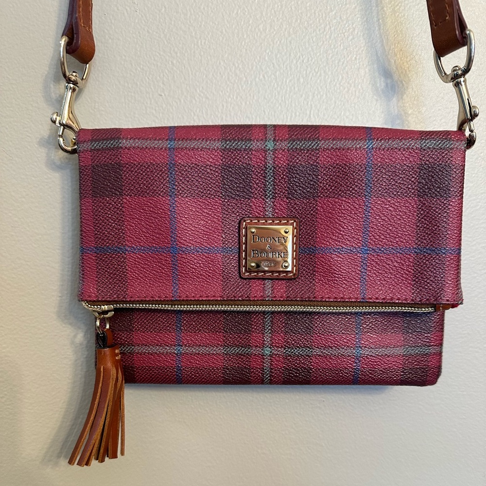 Dooney and Bourke Cranberry Triverton